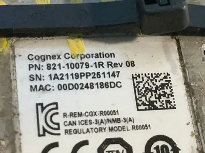Used COGNEX CORPORATION 821100791R Camera Systems Ohio US | HGR 24 #1295189