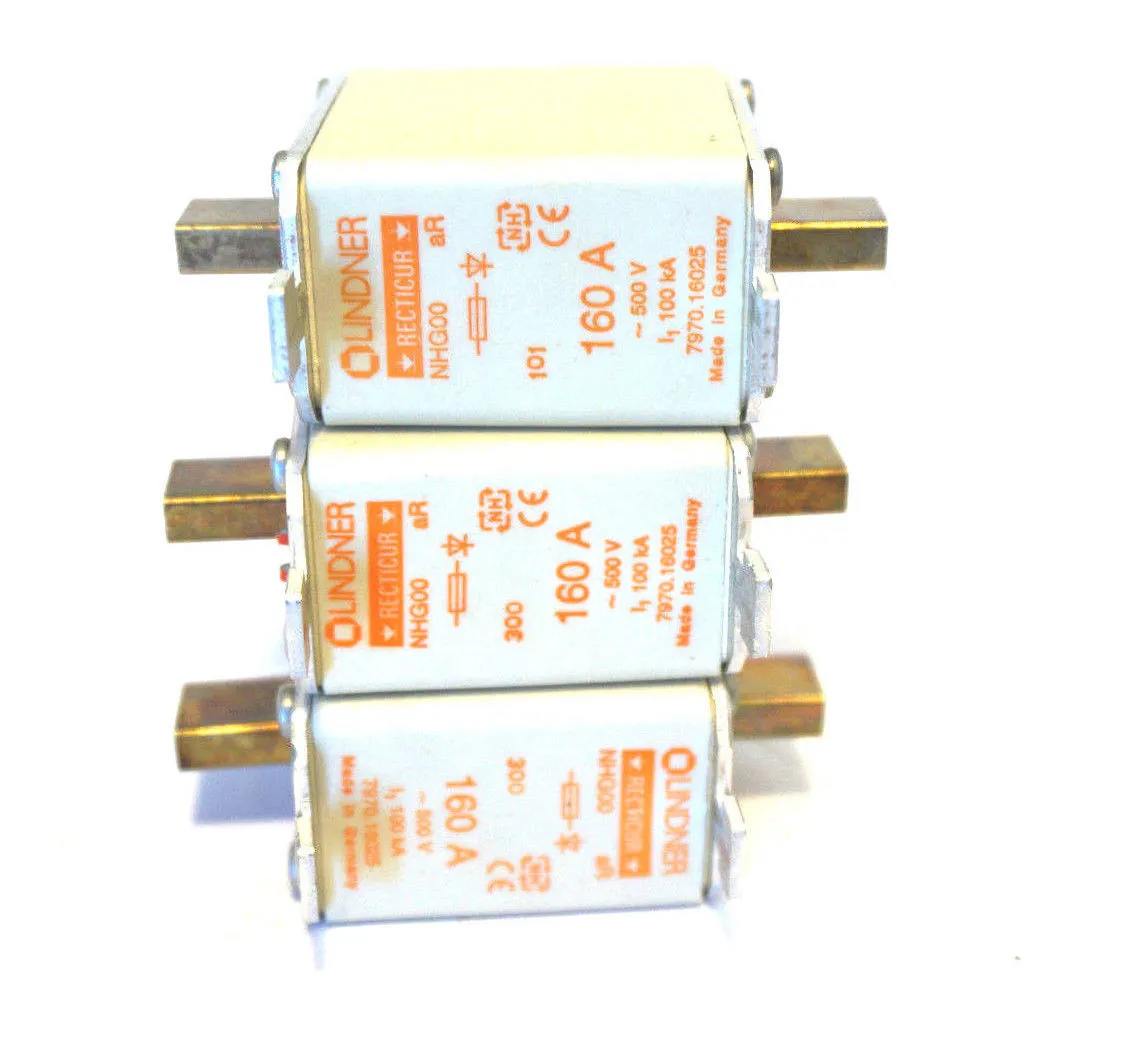 3 NEW LINDER NHG00 FUSESS 160A