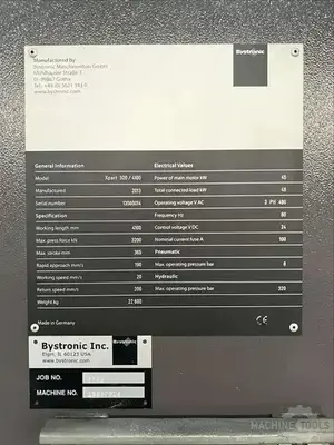 USED 2013 BYSTRONIC XPERT 320/4100