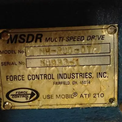 USED FORCE CONTROLS MH-200-07