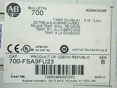 USED ALLEN BRADLEY 700FSA3FU23