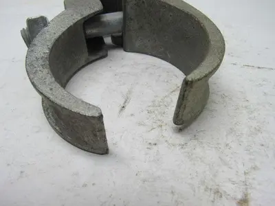 Latrobe 3-1/2" Edge Clamp Parallel Pipe Ridged Conduit Galvanized Lot Of 4
