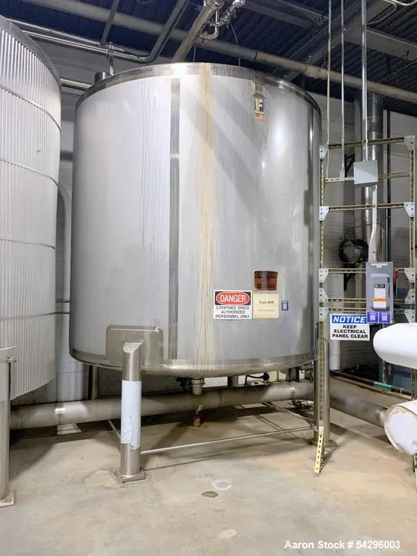 Used Feldmeier 4,700 Gallon Stainless Steel Tank – Vertical Process Vessel with