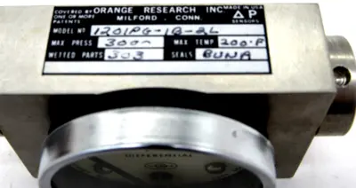 NEW ORANGE RESEARCH INC. 1201PG-1B-2L PRESSURE GAUGE 1201PG1B2L