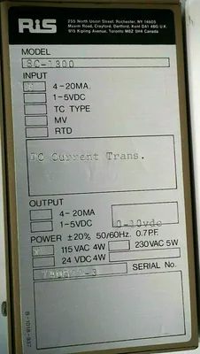 NEW RIS SC-1300 CURRENT TRANSMITTER SC1300