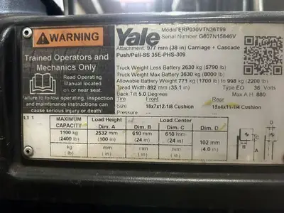 Used 2021 YALE ERP030VT Misc Forklifts Illinois US | Somerset Equipment Sales #1542838