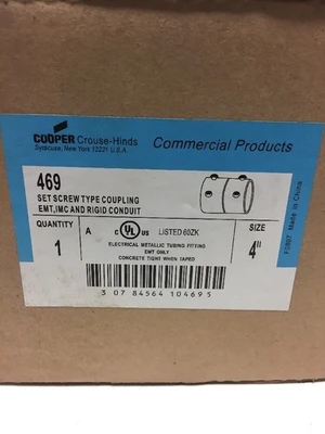 New | in-Stock Cooper Crouse-Hinds 469 Conduits | J&J Industrial Supply #545450
