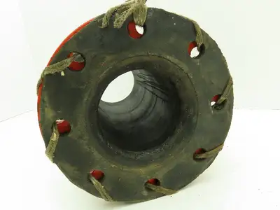 Mercer Rubber 502 Neoprene Expansion Joint 4" Split Flange 12" Length 170 PSI