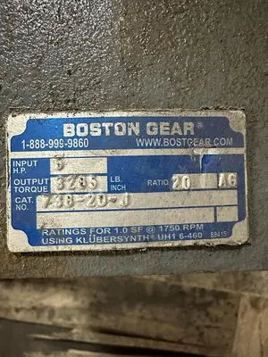Used BOSTON GEAR 738-20-J Speed Reducers | Surplus Asset Holdings #1204377