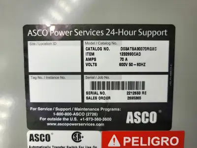 NEW ASCO D03ATSA30070RGXC