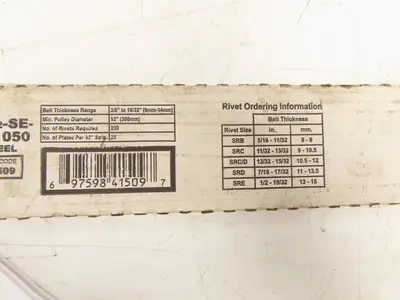 Flexco 41509 Mechanical Fastener Strips for Conveyor 3/8"-19/32" Thickness Belts