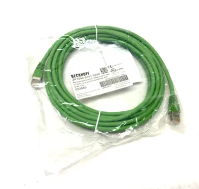 NEW BECKHOFF ETHERNET/ETHERCAT PATCH CABLE 2 X RJ45 5M LENGTH