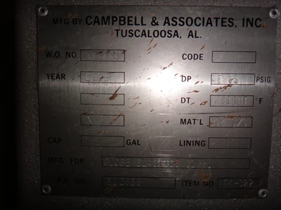 664 Gallon 304 Stainless Vertical Tank with Agitator