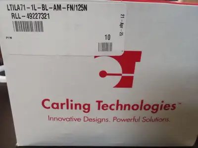 Used Carling Technologies Carling Technologies Rocker Switch LTILA71-1L-BL-AM-FN/125N Relays & Switches US | Infinity wholesale & Supply LLC #1305627