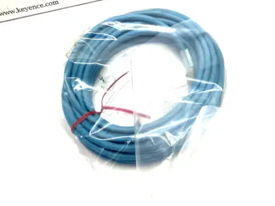 USED KEYENCE ETHERNET CONNECTION CABLE NFPA79 COMPATIBLE, 10 M