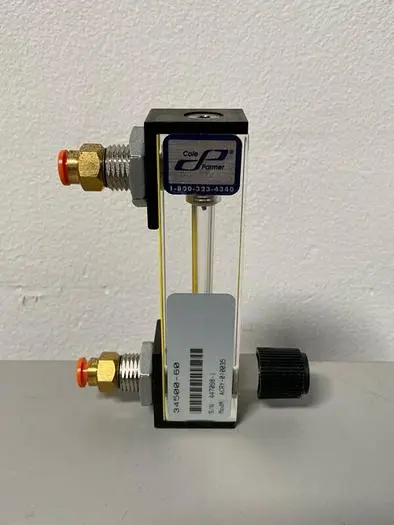 Used COLE PARMER 34500-60 ACRY-010035 FLOWMETER KIT WITH VALVE 40 SCFH Flowmeters California US | Equipment Lab #486943