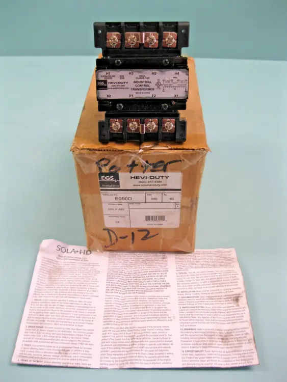 New | in-Stock Sola Hevi-Duty E050D Misc Electrical & Power Parts New Hampshire US | Bitter End Trading #1127759