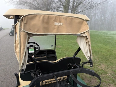 (1) 2019 E-Z-Go EFI golf cart with a Kawasaki gas engine, model 657061G01, includes canopy, fold-dow...