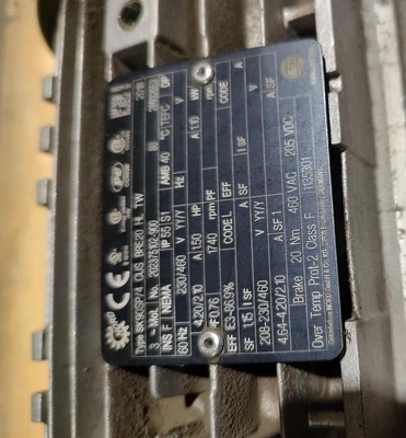 Used NORD SK90SP14 CUS BRE20 HL TW Gearmotors Kentucky US | Edwards Industrial Repair #1322362