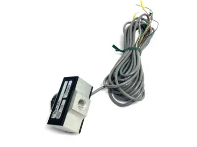 USED TRANSDUCER TECHNIQUES LOW-PROFILE LOAD CELL, 300LBS, COMPRESSION