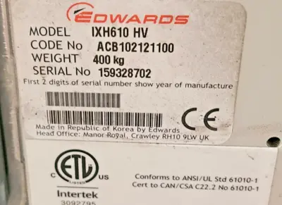 Edwards _UNKNOWN_ Refrigerant Evacuation Pumps | Amiron Machinery (13)