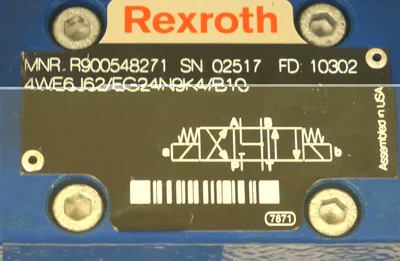 NEW REXROTH 4WEH 16 J72/6EG24N9EK4/B10 SPOOL VALVE W/ R900548271 CONTROL VALVE