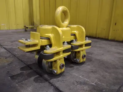 TC AMERICAN CRANE RUBBER WHEEL POWERED TRACTOR DRIVE TROLLEY & HOIST CARRIER, NEW IN CRATE: YOBRO #24827