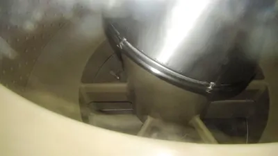 Ferrum DSZ-UR/T/HA 1250/630 perforate basket centrifuge, Eldon-coated.