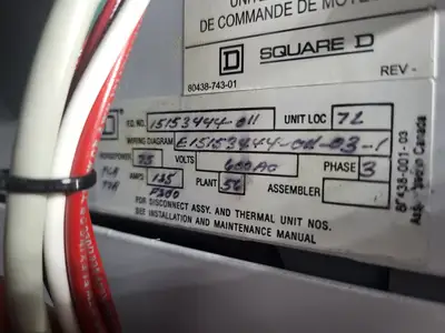 USED SQUARE D MODEL 6