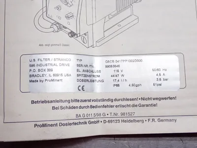 USED PROMINENT G5CB 0417PP1002D000