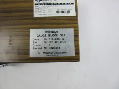 MITUTOYO SMALL BLOCKS