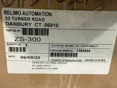 Used BELIMO AUTOMATION ZS300 Electrical Boxes Ohio US | HGR 24 #1411393