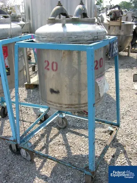 Used Allcraft 50 GAL ALLCRAFT RECEIVER, S/S, 50# Stainless Steel Tanks Ohio US | Federal Equipment Company #125344