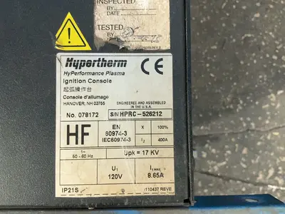 Used HYPERTHERM 078172 Welding Machinery (Other) Ohio US | HGR 24 #1314748