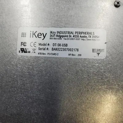 Used IKEY PERIPHERALS IKEY PERIPHERALS STAINLESS STEEL ENCLOSED SEALED KEYBOARD DT-5K-USB Misc Electrical & Power Parts | ND Industrial Surplus #1221809