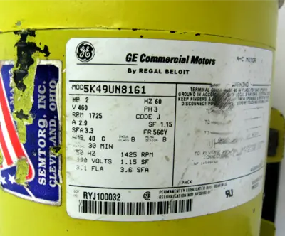 USED GENERAL ELECTRIC 5K49UN8161