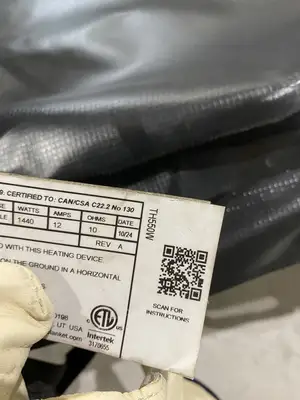 USED POWERBLANKET 550 GALLON IBC TOTE BLANKET LOT OF 2 BLANKETS (1 CONTROLLER)