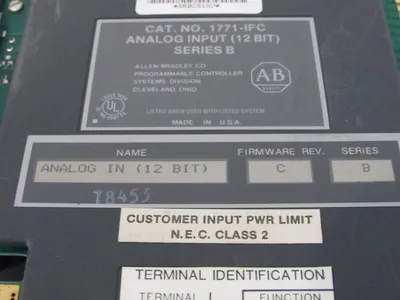 REPAIRED ALLEN BRADLEY 1771-IFC ANALOG INPUT 1771IFC