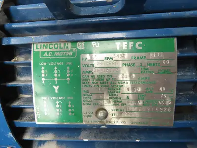 GFP 109019R Backward Incline Blower 16" Fan 9" In 8x9" Out 7.5Hp 230/460V 3Ph