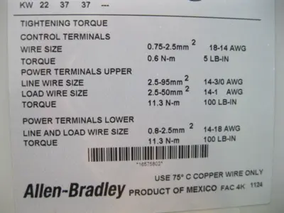 USED Allen-Bradley 150-F43NBR