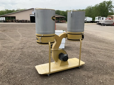Powermatic Turbocone dual filter dust collector- missing the collection bags on both sides, 230 volt...