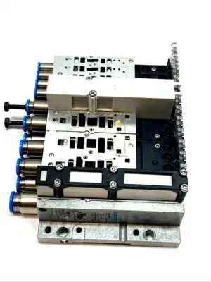USED FESTO ELECTRONICS MODULE W/ 530411 MANIFOLD 533353