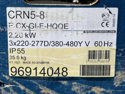 NEW GRUNDFOS CRN5-8 E-CX-GI-E-HQQE