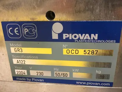 USED PIOVAN GR3