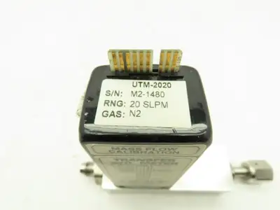 Unit UTM-2020 Mass Flow Controller N2 Gas 20 SLPM Card Edge 500 PSI