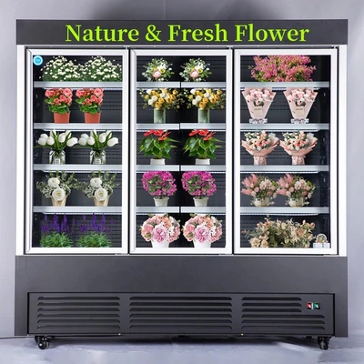 168-0027 AC OFC 78''-HE-20 Triple Glass Door Self Contained Cooler