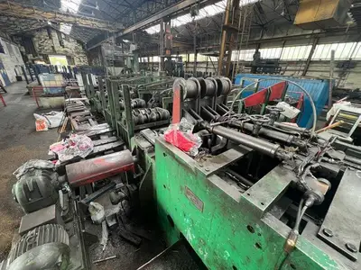 Used SAMUEL PLATT BRIGHT BAR DRAWING, STRAIGHTENING & SAWING LINE (14722) Draw Benches Connecticut US | Machinery International LLC #1557867