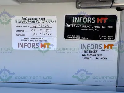 USED INFORS HT I80002 TRIPLE STACKED INCUBATOR SHAKER 65°C W/ CO2 AND HUMIDITY, MFG 2022