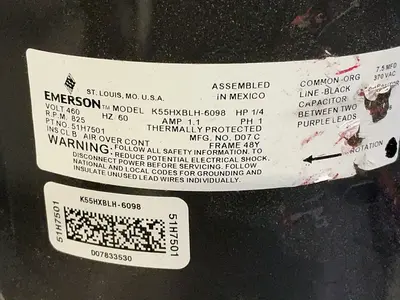 Used EMERSON K55HXBLH6098 Motors (misc) Ohio US | HGR 24 #1556793