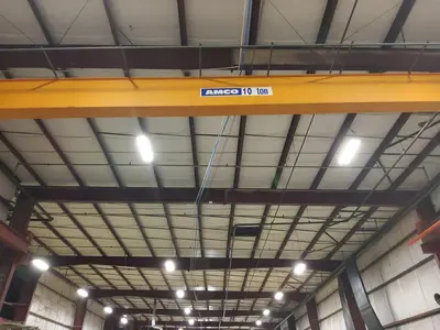 10 Ton x 47’ ABBUS Bridge Crane with EMH Hoist